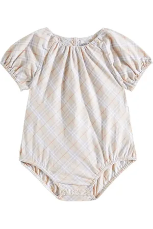 Burberry Baby checked bodysuit