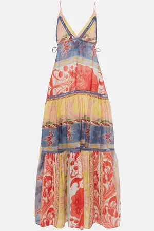 Etro Printed cotton and silk maxi dress