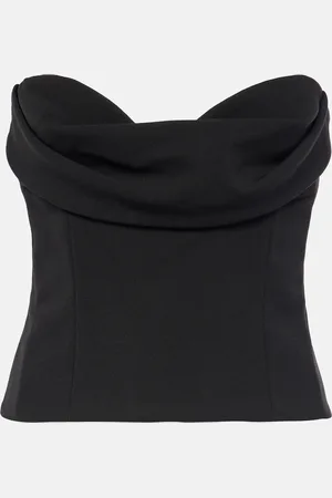 MAGDA BUTRYM Draped wool-blend corset