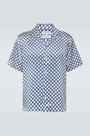 Frescobol Carioca Roberto printed silk shirt