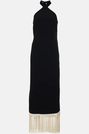 ‎Taller Marmo‎ Nina fringed crÃªpe cady midi dress