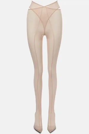 The Attico Cheopissima mesh over-the-knee boots