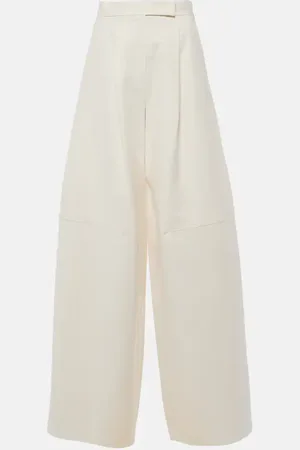 Max Mara Avoriaz cotton-blend wide-leg pants