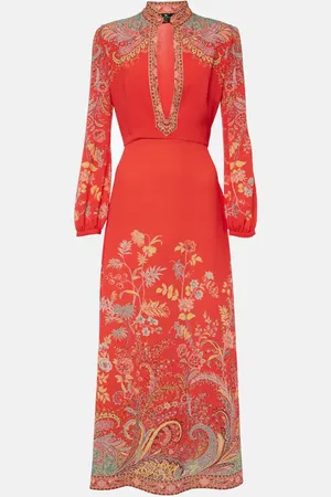 Etro Printed midi dress