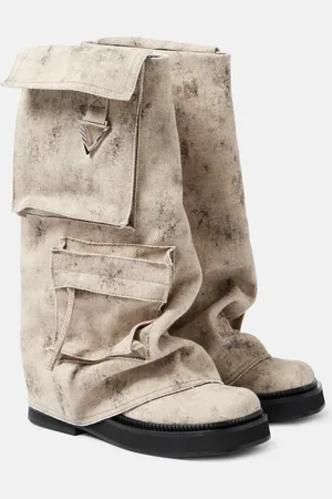 The Attico Robin canvas combat boots