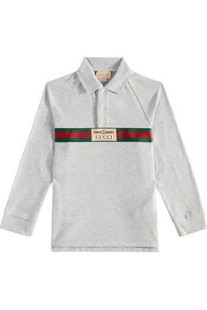 Gucci Web cotton-blend polo sweater