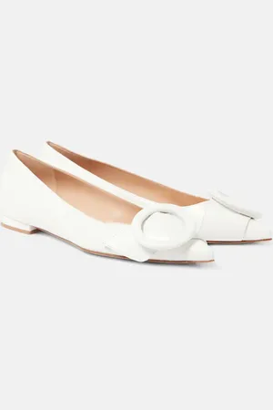 Gianvito Rossi Venezia leather ballet flats