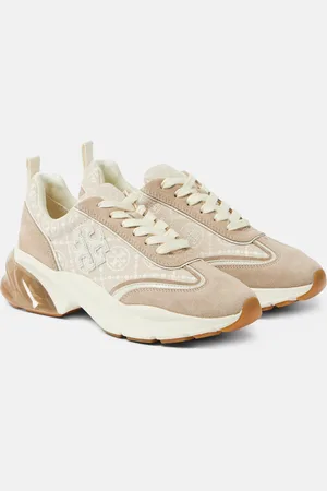 Tory Burch Good Luck T Monogram leather sneakers
