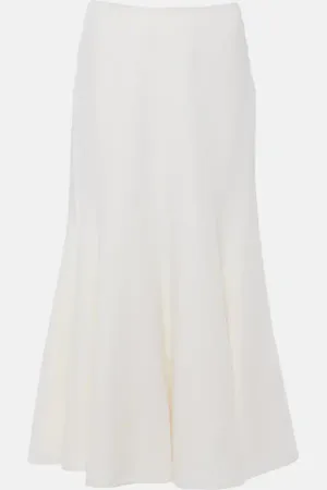 GABRIELA HEARST Amy linen, wool and silk midi skirt