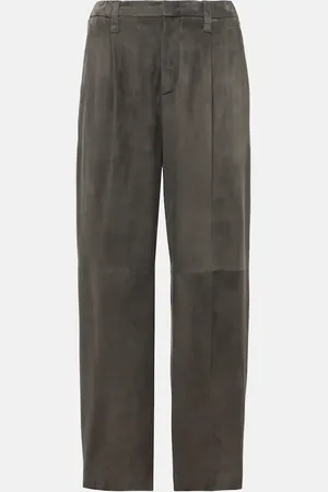 Brunello Cucinelli Suede straight pants