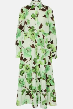 Erdem Floral cotton shirt dress