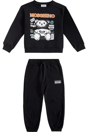 Moschino Printed jersey sweatshirt and sweatpants set
