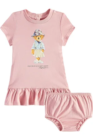 Ralph Lauren Baby Polo Bear dress and bloomers set