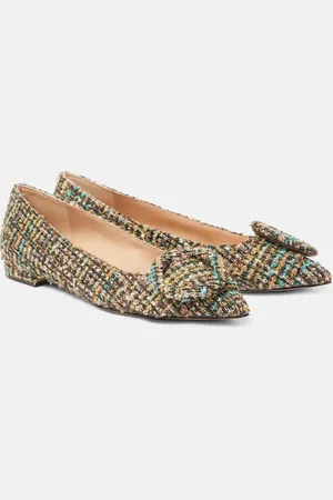 Gianvito Rossi Venezia bouclÃ© ballet flats