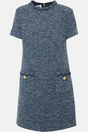 VALENTINO Tweed denim minidress
