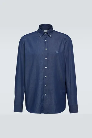 Etro Logo denim shirt