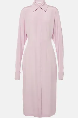 Sportmax Lugano silk-blend crÃªpe shirt dress