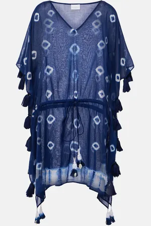 ANNA KOSTUROVA Tie-dye cotton kaftan