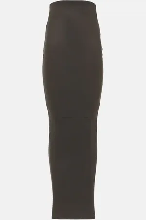 Rick Owens Dirt Pillar leather maxi skirt