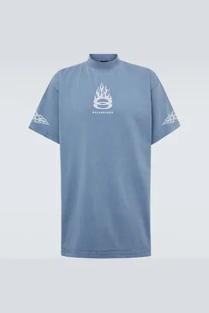 Balenciaga Burning Unity cotton jersey T-shirt