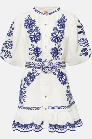 Farm Rio Richelieu linen minidress