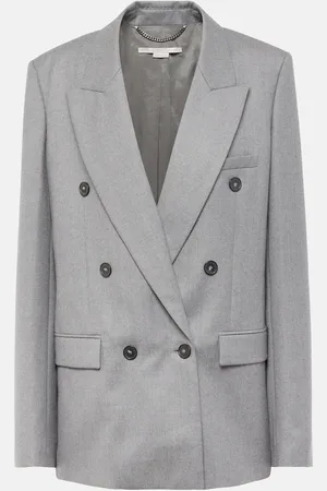 Stella McCartney Double-breasted wool flannel blazer