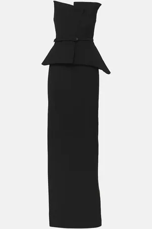 Roland Mouret Corset crÃªpe gown