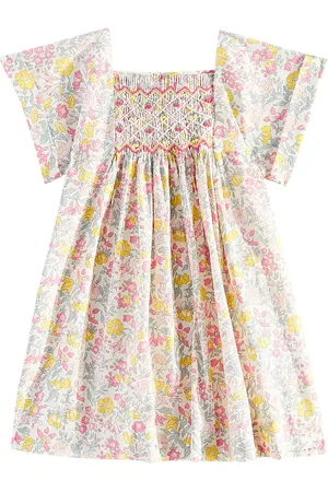 BONPOINT Baby Pais floral smocked cotton dress