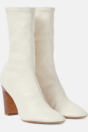 Khaite Apollo leather ankle boots