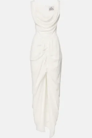 Vivienne Westwood Panther gathered asymmetric maxi dress