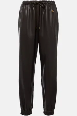 Stella McCartney Faux leather sweatpants