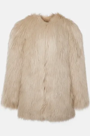 Saint Laurent Animal-free fur jacket