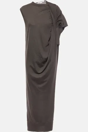 Stella McCartney Draped wool maxi dress