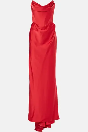 Vivienne Westwood Off-shoulder satin gown
