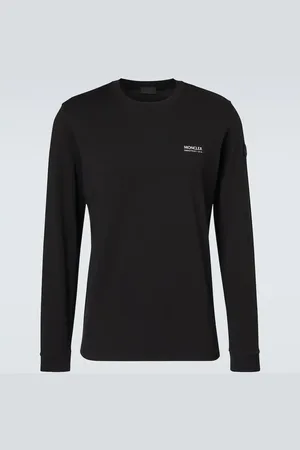 Moncler Logo cotton jersey top
