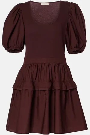 ULLA JOHNSON Tilda cotton-blend minidress