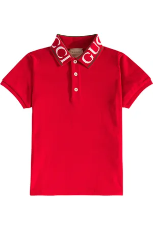 Gucci Logo cotton-blend piquÃ© polo shirt