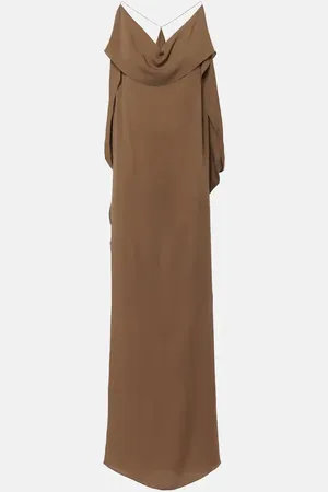 Khaite Dandora draped silk gown