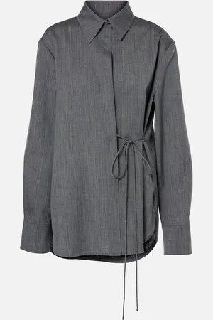 Jil Sander Belted wool shirt