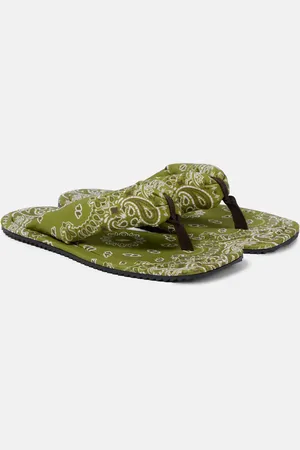 The Attico Indie bandana printed thong sandals
