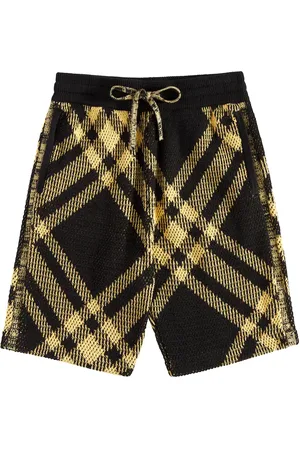 Burberry Burberry Check cotton mesh shorts