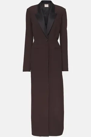 Khaite Bellow satin-trimmed coat