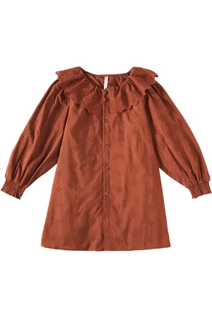 Rylee + Cru Colette ruffled cotton dress
