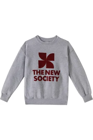 The New Society Space logo cotton jersey sweatshirt
