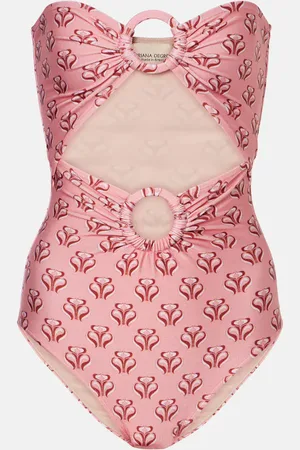 Adriana Degreas Printed cutout swimsuit