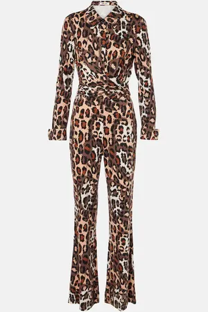 Diane von Furstenberg Michele leopard-print jumpsuit
