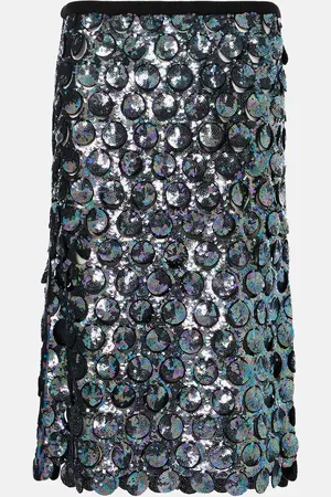CHRISTOPHER ESBER Photon sequined crochet midi skirt