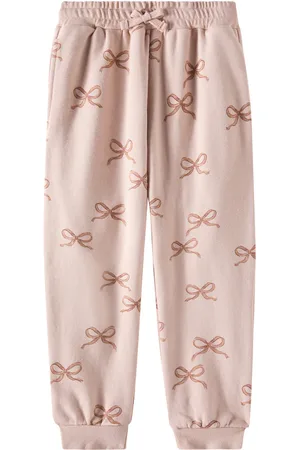 Rylee + Cru Bows cotton-blend sweatpants
