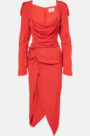 Vivienne Westwood Panther draped midi dress
