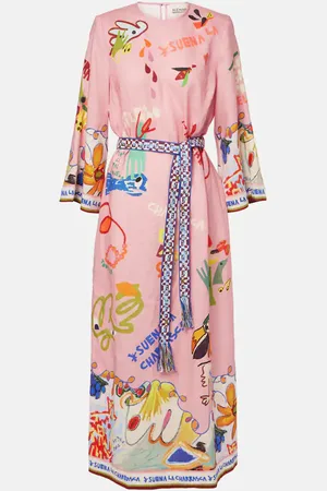 ALÉMAIS AlÃ©mais La Charrasca printed linen maxi dress